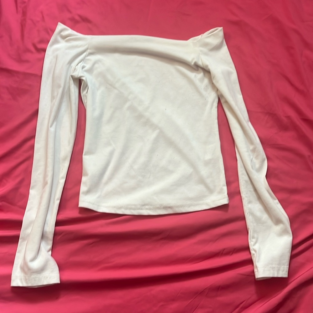 White off the shoulder top